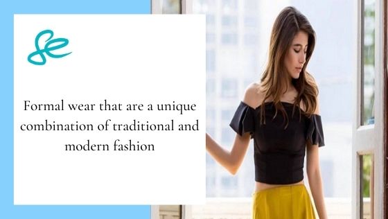 Formal wear that are a unique combination of traditional and modern fashion