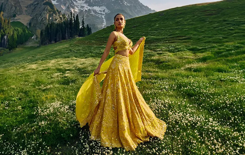 Haldi Outfits for Bride, Bridesmaids, Guests - Trends