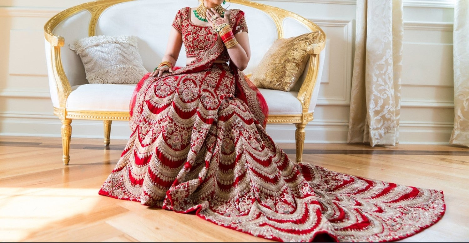 What To Wear When: Red Bridal Lehenga Vs. Ivory Bridal Lehenga!