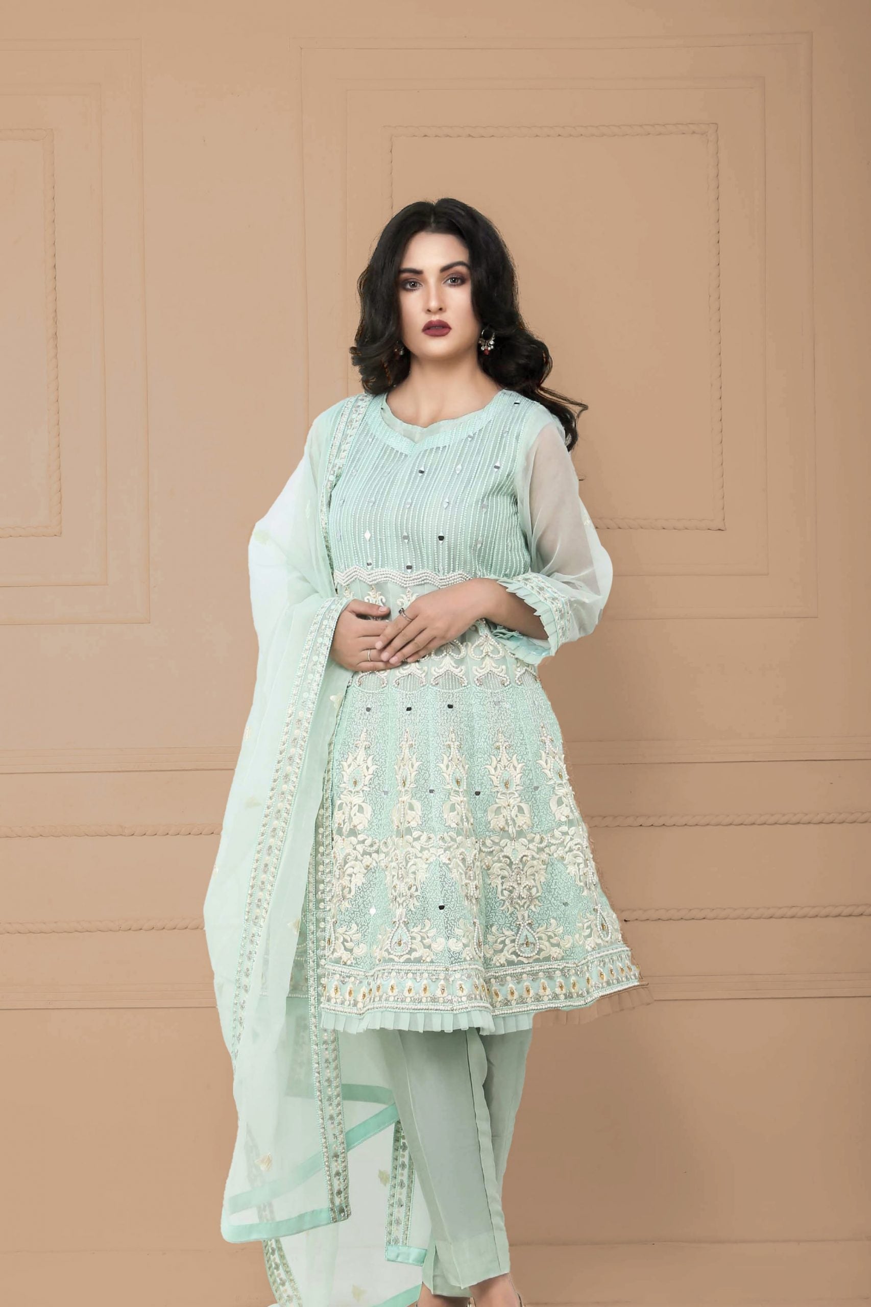 Embroidered Suit 3pc 028