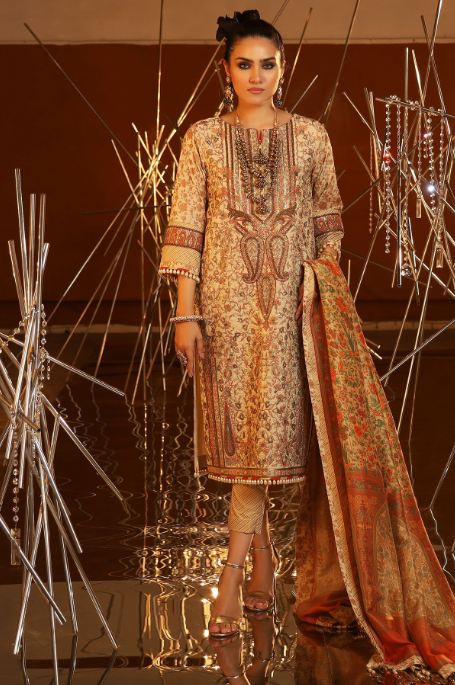 3-Piece-Embroidered-Suit-With-Cotton-Silk-Dupatta