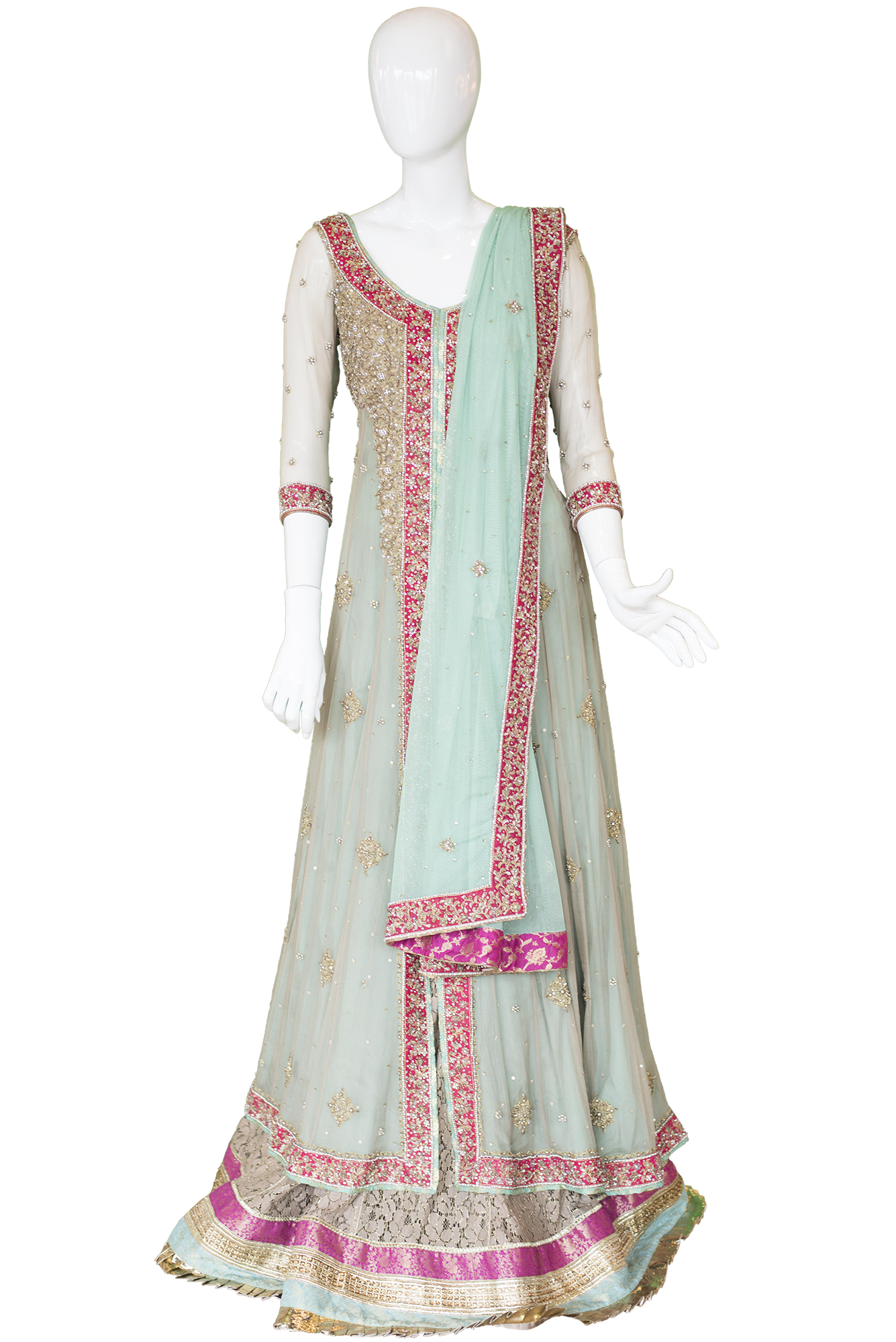 SeaBlueAnarkali-Indian-Design