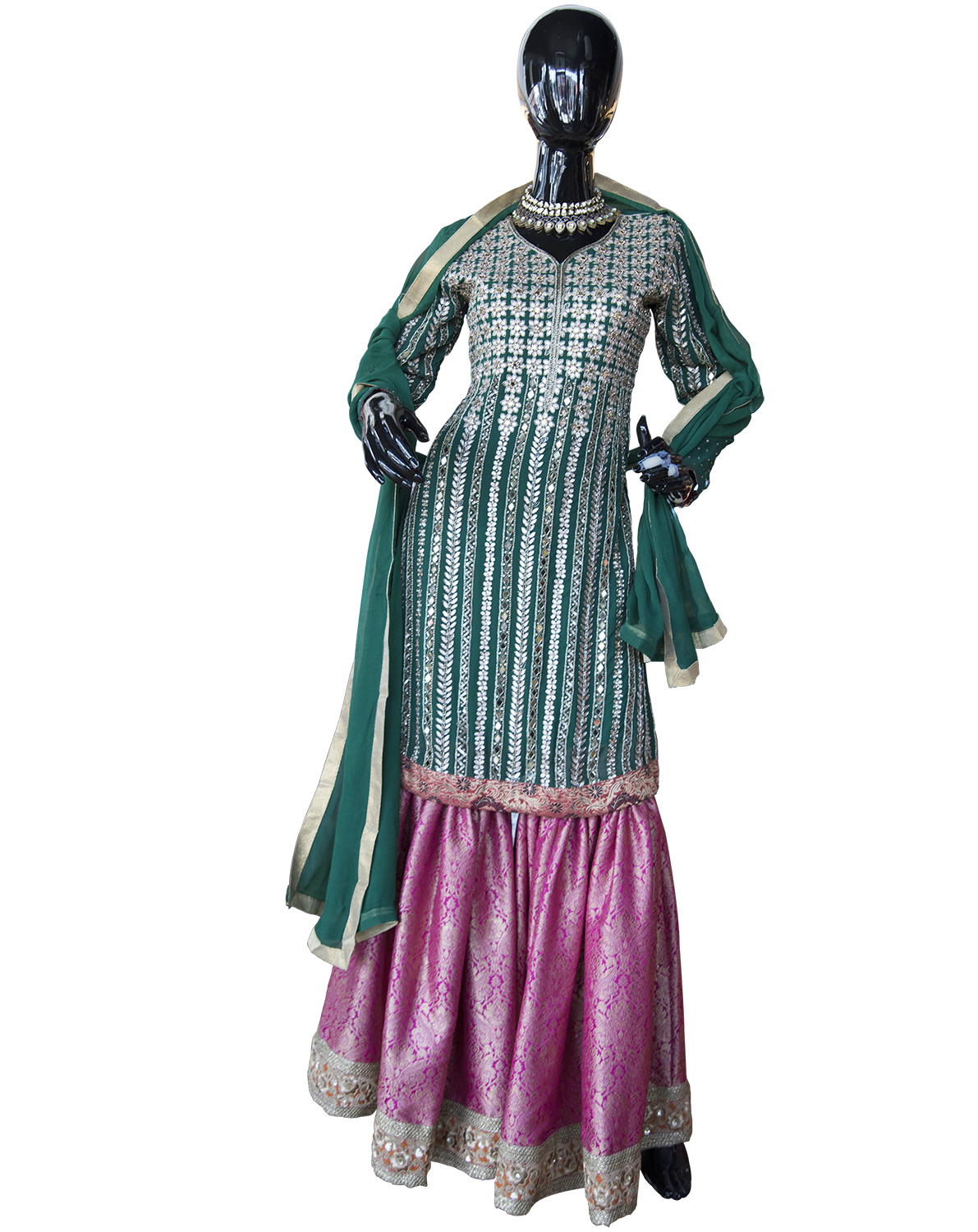 ThreePieceGhagraPantSuit-Pakistani-dresses