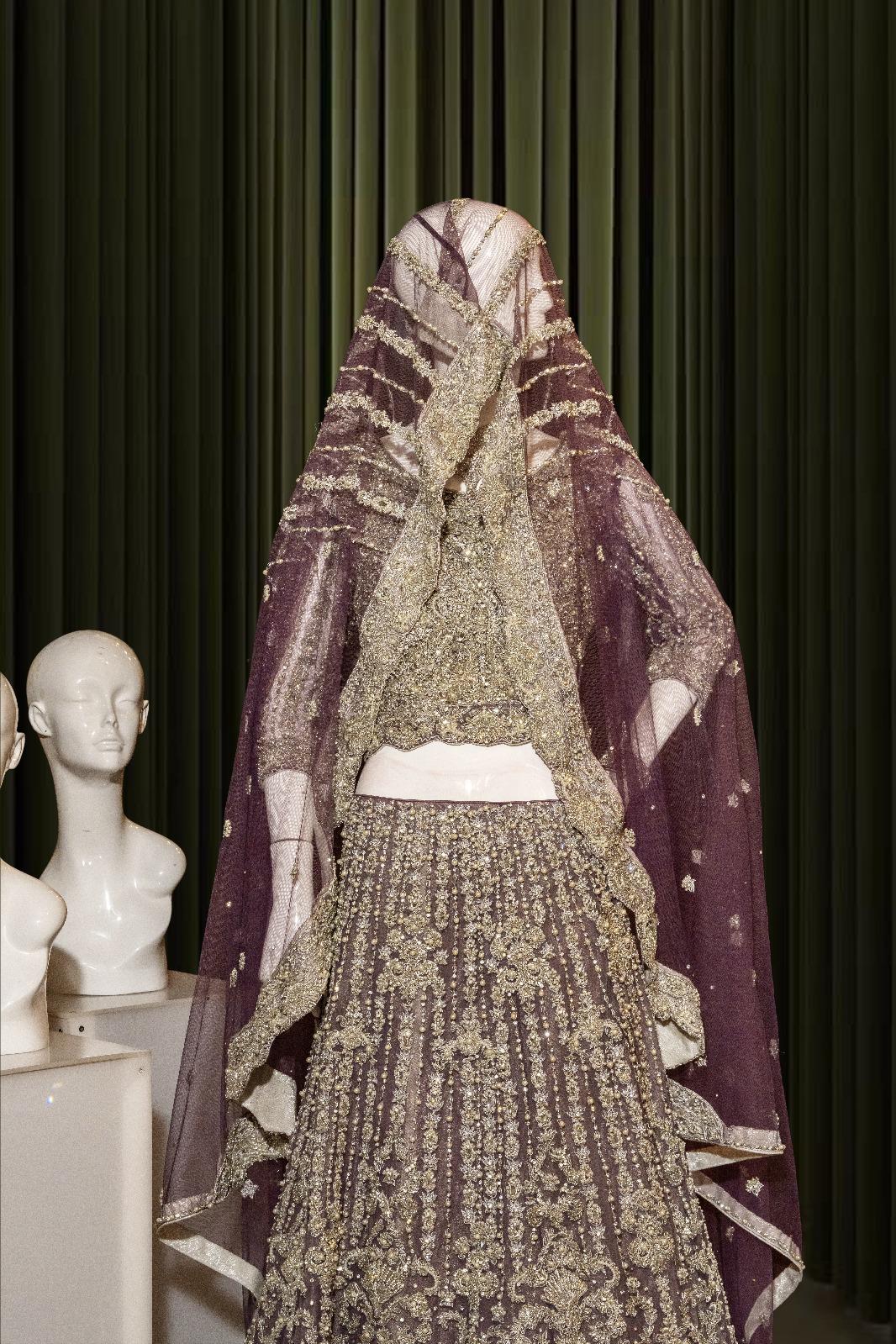 Dusky Amethyst Embroidered Lehenga