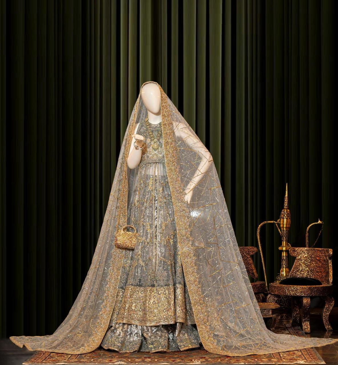 Mint Garden Net Lehenga Choli