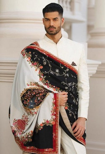 Sherwani with Hath Ari Shawl