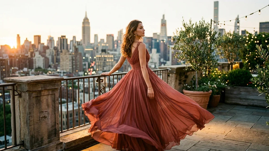 How to Style a Heavy Formal Gown for a Daytime Event in the City