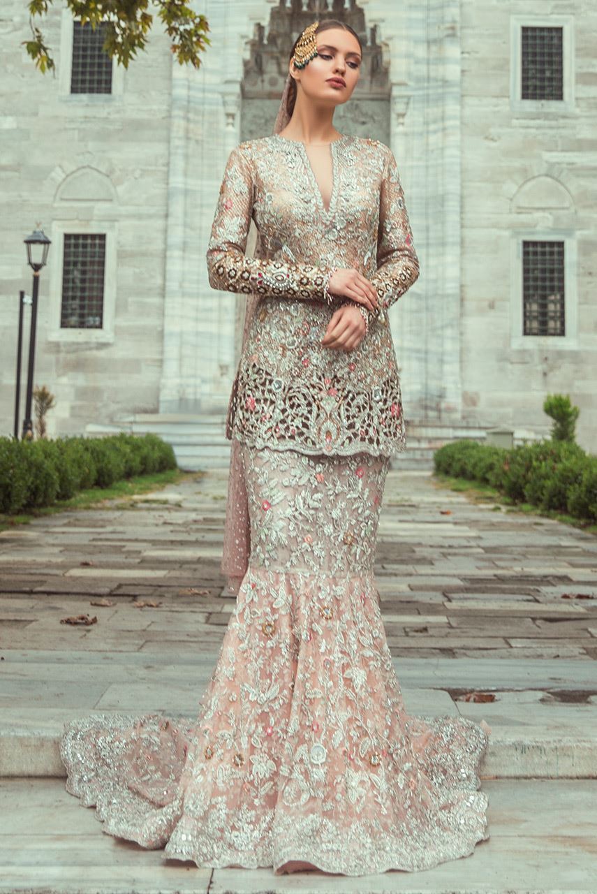 Net Zardoze Shirt With Lehenga