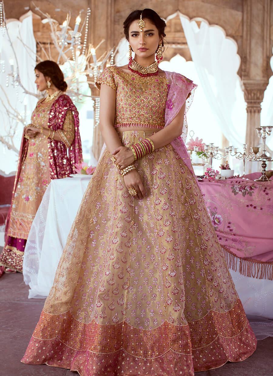 Rose Gold Lehenga Choli